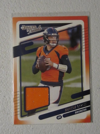 2021 DONRUSS THREADS DREW LOCK BRONCOS