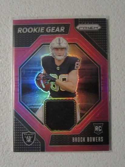 2024 PRIZM BROCK BOWERS ROOKIE GEAR