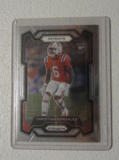 2023 PRIZM CHRISTIAN GONZALEZ RC PATRIOTS
