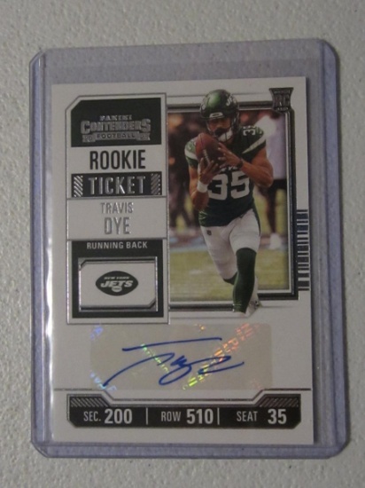 2021 CONTENDERS TRAVIS DYE AUTO ROOKIE TICKET