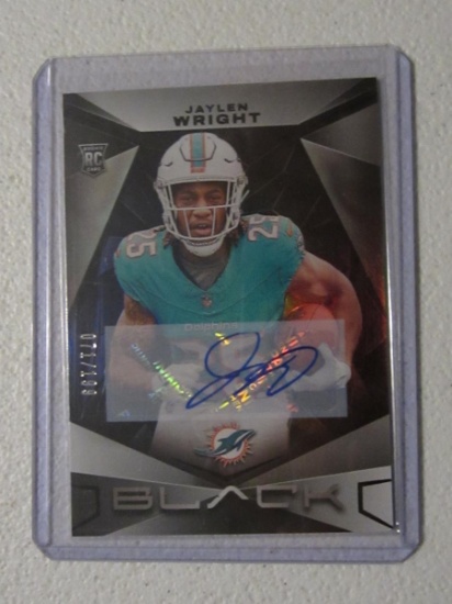 2024 BLACK JAYLEN WRIGHT RC AUTO /199