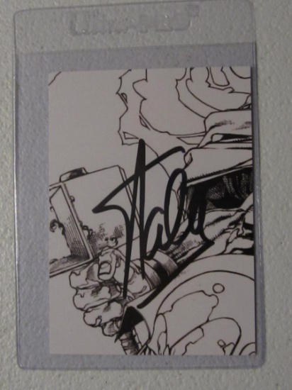 STAN LEE SIGNED CARD WITH COA
