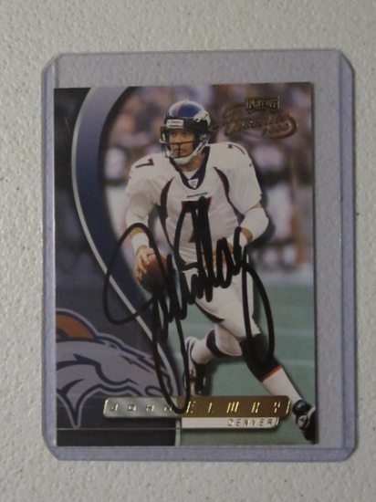 JOHN ELWAY SIGNED CARD WITH COA BRONCOS