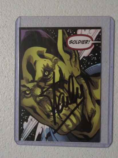 STAN LEE SIGNED CARD WITH COA