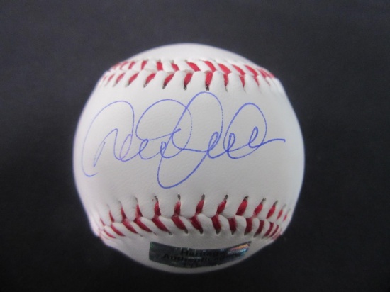 DEREK JETER SIGNED BASEBALL WITH COA
