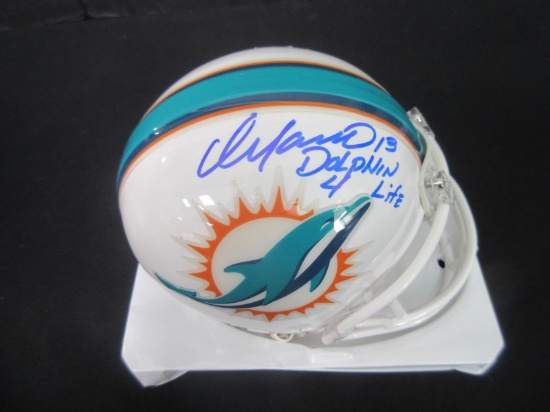 DAN MARINO SIGNED INSCRIBED MINI HELMET COA