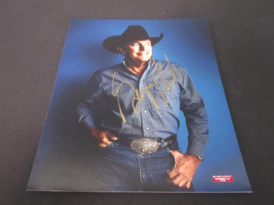 GEORGE STRAIT SIGNED 8X10 PHOTO WITH COA