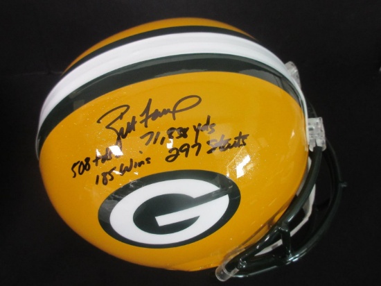BRETT FAVRE SIGNED FULL SIZE HELMET WITH COA