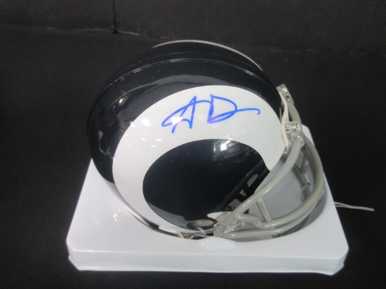 AARON DONALD SIGNED MINI HELMET WITH COA