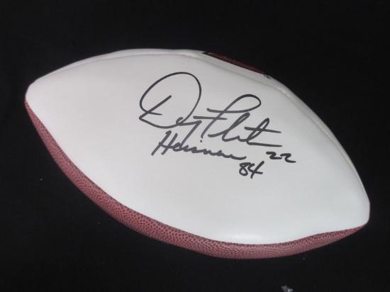 DOUG FLUTIE SIGNED LOGO FOOTBALL WITH COA