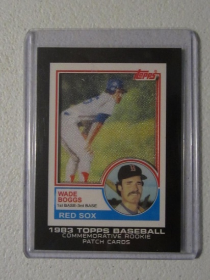 2014 TOPPS WADE BOGGS RC IMAGE PATCH CARD