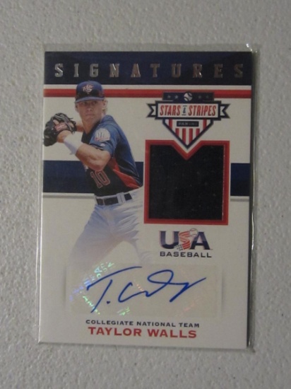 2017 USA BASEBALL TAYLOR WALLS SIGNATURES