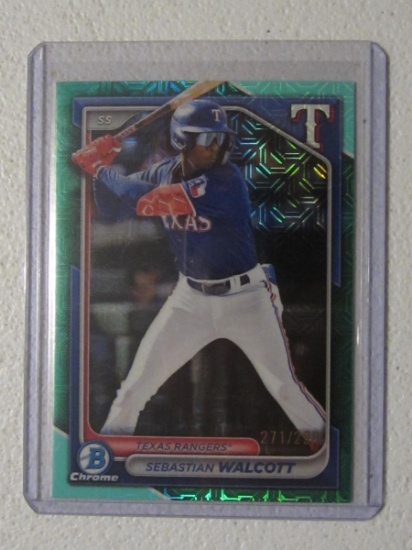 2024 BOWMAN CHROME SEBASTIAN WALCOTT /299