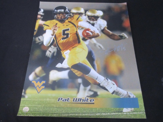 PAT WHITE SIGNED 16X20 PHOTO WITH COA