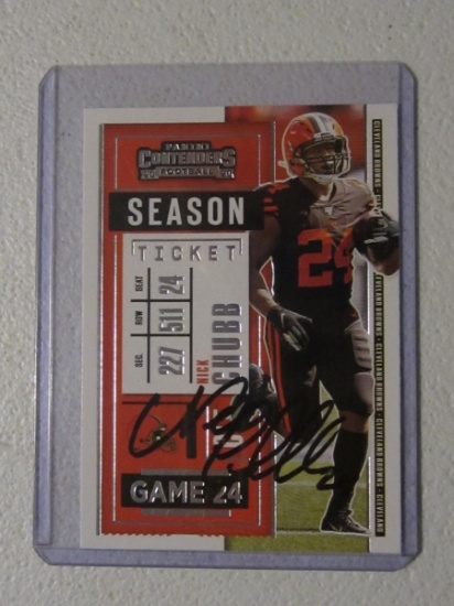 NICK CHUBB SIGNED CARD WITH FSG COA
