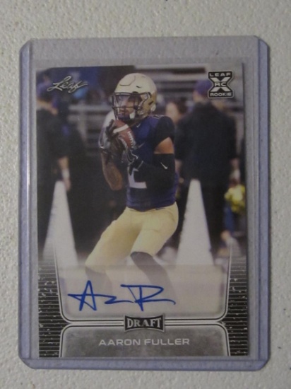 2020 LEAF DRAFT AARON FULLER RC AUTO CARD