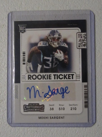 2021 CONTENDERS MEKHI SARGENT AUTO ROOKIE