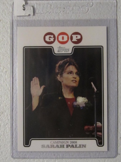 2008 TOPPS GOP SARAH PALIN CAMPAIGN CARD