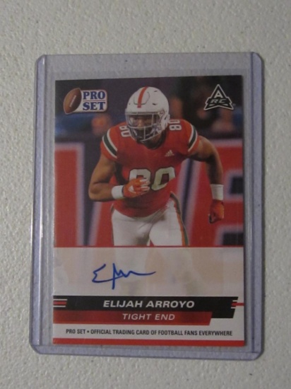 2022 PRO SET ELIJAH ARROYO RC AUTO CARD