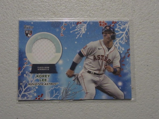 2023 TOPPS HOLIDAY KOREY LEE RC RELIC CARD