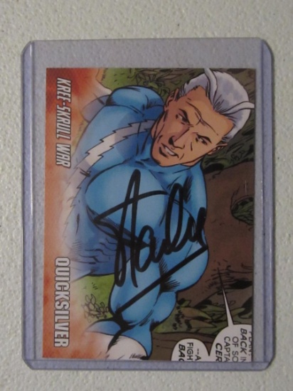 STAN LEE SIGNED MARVEL CARD WITH COA