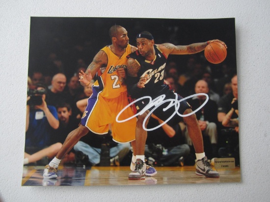 LEBRON JAMES SIGNED 8X10 PHOTO WITH COA