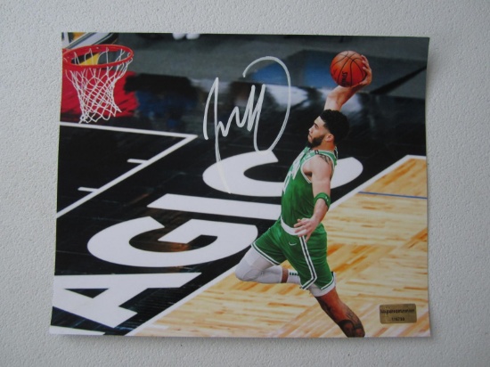 JAYSON TATUM SIGNED 8X10 PHOTO WITH COA