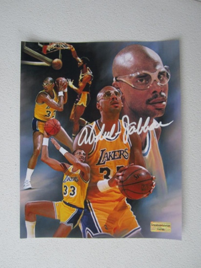 KAREEM ABDUL JABBAR SIGNED PHOTO WITH COA