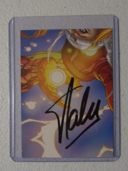 STAN LEE SIGNED MARVEL CARD WITH COA
