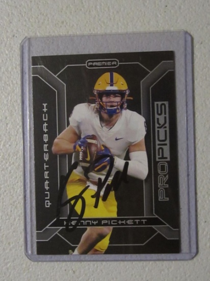 KENNY PICKETT SIGNED RC WITH COA PITT