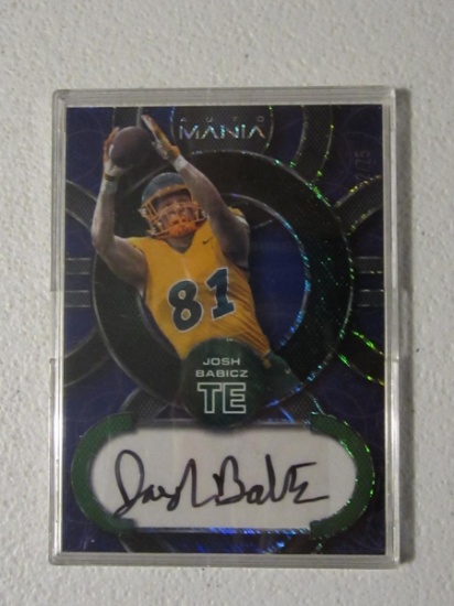 2022 WILD CARD AUTO MANIA JOSH BABICZ