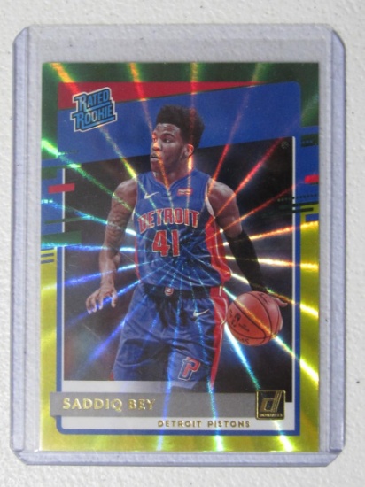 2020-21 DONRUSS SADDIQ BEY RC GREEN-YELLOW