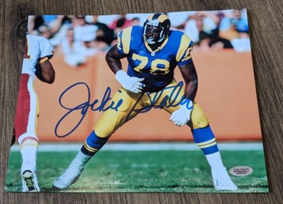 Jackie Slater Signed 8x10 Photo with coa