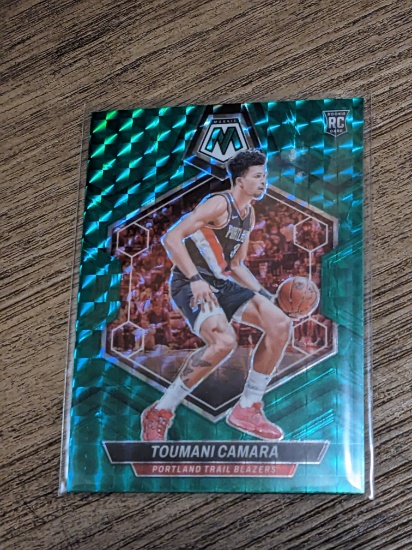 2023-24 Panini Mosaic #249 Toumani Camara Green Parallel Insert