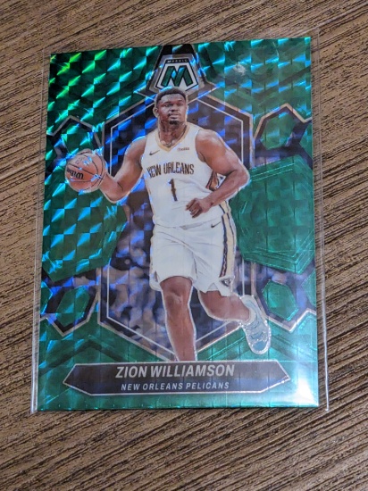 2023-24 Panini Mosaic - Zion Williamson #32 Green Mosaic Prizm