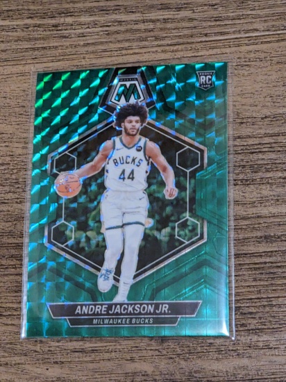 2023-24 Panini Mosaic Green Prizm Andre Jackson Jr. #234