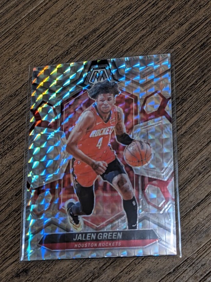 2023-24 Panini Mosaic Jalen Green Silver Mosaic Prizm Houston Rockets