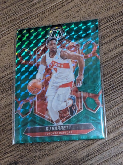 RJ Barrett #53 Green Mosaic Prizm 2023-24 Panini Mosaic