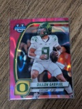 2024 Bowman Chrome U #3 Dillon Gabriel Pink Lava Refractor-Oregon QB
