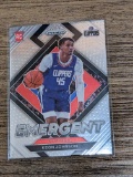 2021-22 Panini Prizm Basketball Keon Johnson Emergent Rookie Card #6 Clippers RC