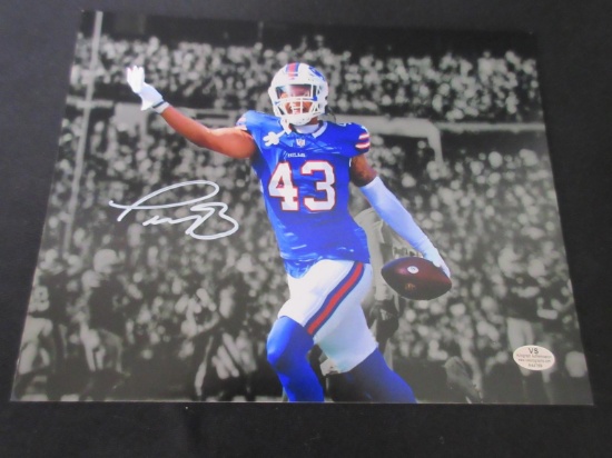 TERREL BERNARD SIGNED 8X10 PHOTO BILLS COA