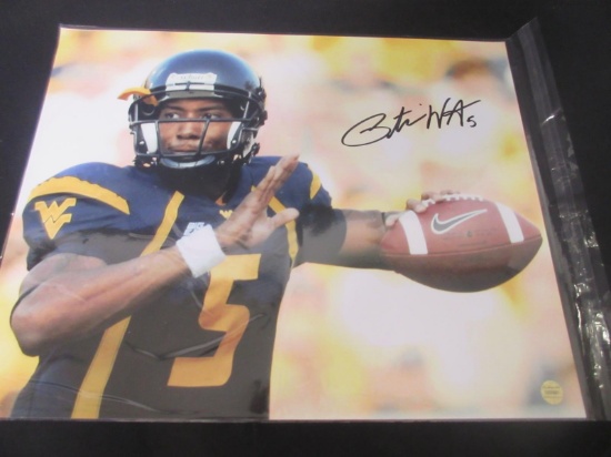 PAT WHITE SIGNED 16X20 PHOTO WVU COA