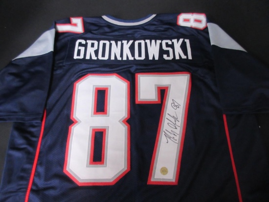 PATRIOTS ROB GRONKOWSKI SIGNED JERSEY COA
