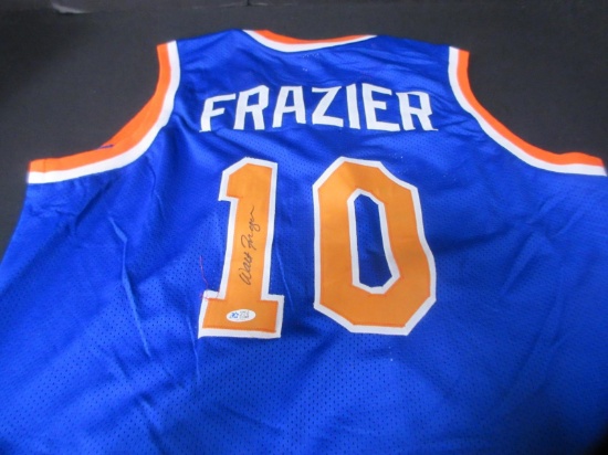 WALT FRAZIER SIGNED NEW YORK 10 JERSEY COA