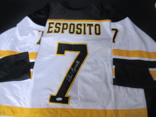 PHIL ESPOSITO SIGNED BOSTON 7 JERSEY COA