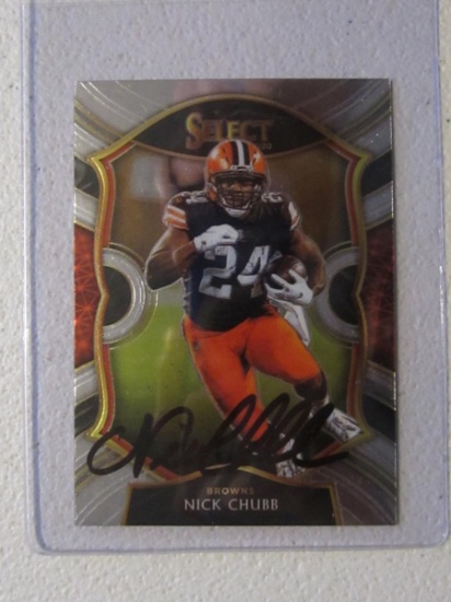 NICK CHUBB SIGNED CARD WITH FSG COA