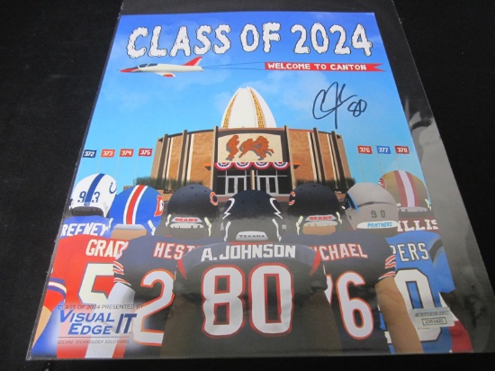 Johnson Signed 11x14 HOF Poster Direct COA
