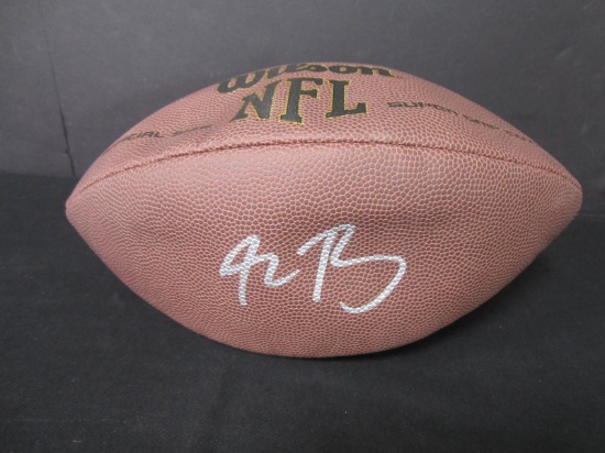 Aaron Rodgers Signed Football Heritage COA