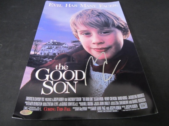 Macaulay Culkin Signed 11x17 Poster TSA COA