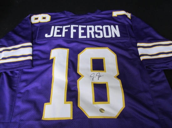 Justin Jefferson Signed Jersey Elite COA